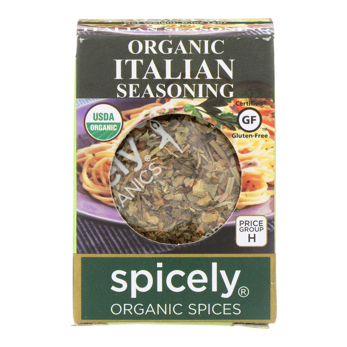 Spicely Organics - Organic Italian Seasoning - Case Of 6 - 0.1 Oz.